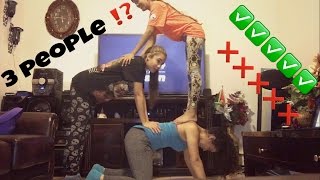 Three People Yoga Challenge [upl. by Ariel]