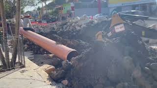 Construction 🚧 walking South on the Main Street in Chapala from the Pemex Gas ⛽️ Station [upl. by Luby]