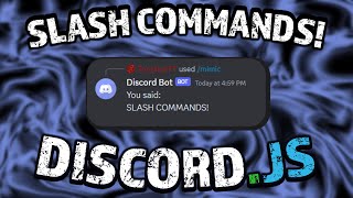 How to EASILY setup SLASH COMMANDS for your Discord Bot [upl. by Walley149]