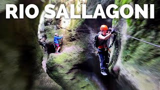 Ferrata nel CANYON del RIO SALLAGONI [upl. by Cacilie]