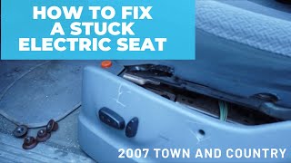 How to fix a stuck electric car seat [upl. by Urquhart]