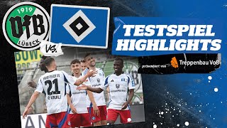 HIGHLIGHTS TORE INTERVIEWS amp PK  VfB Lübeck vs HSV I präsentiert von Treppenbau Voß [upl. by Idid893]