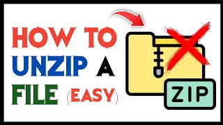 How to Unzip a File [upl. by Einatirb]