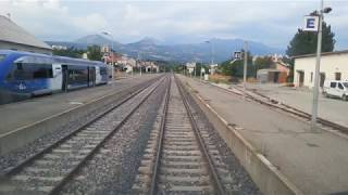 De Gap à L Argentière les Ecrins Ligne Marseille Briançon en XTER X72500 Cab Ride Cabview SNCF [upl. by Aelanej859]