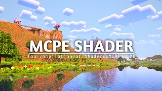 TOP 3 SHADER MCPE 120 amp 121  MCPE SHADER  COMPILATION SHADER amp SUPPORT RENDER DRAGON [upl. by Htebsil]