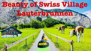 Day trip from Zurich to Beautiful Swiss village Lauterbrunnen [upl. by Ailic]