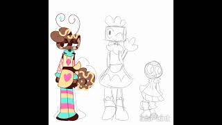 drawing dandys world characters  digitalart dandysworld [upl. by Beau]