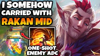 Ever see AP Rakan Mid carry high elo [upl. by Ynelram508]