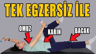 TEK EGZERSİZ İLE KARIN BACAKOMUZ KASLARINIZI ÇALIŞTIRIN aktifizyo fiziktedavi egzersiz [upl. by Xavier]