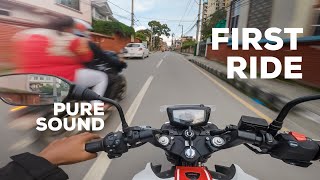 2021 TVS Apache RTR 200 4v BS6 First Ride Review in Nepal  Pure Sound  Part 2  Bikerz Beast [upl. by Carmelle]