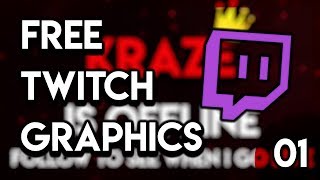 FREE TWITCH GRAPHICS BANNER PANELS OFFLINE [upl. by Klemperer]