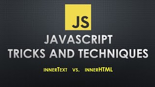 innerHTML vs innerText [upl. by Afihtan]