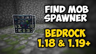 How to find Mob SpawnerDungeon in Minecraft Bedrock 118 amp 119 [upl. by Yaniv]