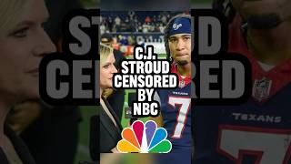 🚨NBC CENSORS CJ STROUD FOR SAYING JESUS👀 nfl cjstroud texans [upl. by Iggep]