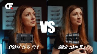 SIRUI 16mm T12 vs SIGMA1835 F18 BMPCC 4K Cine Lens vs Hybrid lens MFT [upl. by Gilford463]