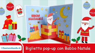 Biglietto pop up con Babbo Natale [upl. by Auj204]