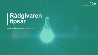 Rådgivaren tipsar 💡  så skriver du ett säljande cv 📄 [upl. by Delos]