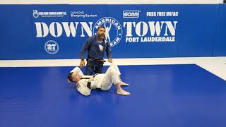 Half Guard Pass to Cross Collar Choke [upl. by Mountfort104]