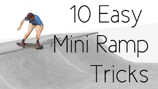 10 Easy Mini Ramp Tricks ft Skateboard Bruh [upl. by Hpesoy]