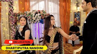 On Location Dhartiputra Nandini  Nandini Ne Kiya Ghar Chhodne Ka Faisala [upl. by Rhodie]