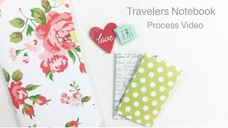 Travelers Notebook Layout Process  You amp Me [upl. by Nibor674]