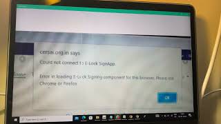 CERSAI Error could not connect to ELock SignApp [upl. by Ettenowtna]