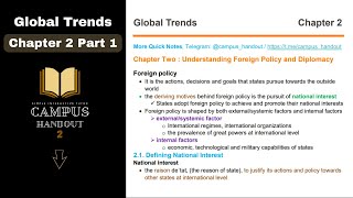 Global Trends Chapter 2  Part 1  Video Posted [upl. by Olemrac]