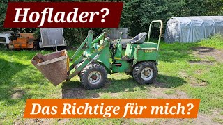 Striegel 200 Hoflader  Neue Buchsen und neues Fahrpedal  Doch lieber ein Radlader [upl. by Nashbar]