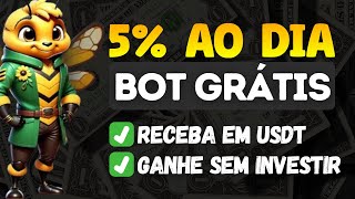 BOT GRÁTIS TELEGRAM PAGA CERTINHO  GANHE 5 POR DIA  LUCRE EM USDT SEM GASTAR NADA [upl. by Pepito]