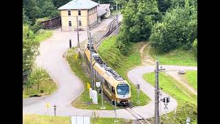 Mariazellerbahn StPöltenMariazell✝️ 91 km 2h15 8xday 760mmgauge [upl. by Anec]