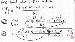 06042 Kombination ohne Wiederholung Binomialkoeffizient [upl. by Roderich]