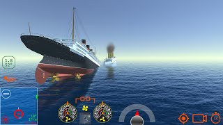 Britannic vs Aquitania  Ship Handling Simulator  Ship Mooring 3D [upl. by Brandes]