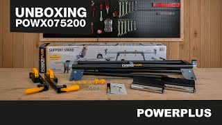 POWERPLUS  POWX075200 onderstel Unboxing [upl. by Akinod]