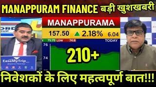 manappuram finance share latest newsmanappuram share targetmanappuram fin rbi news latest update [upl. by Crain]