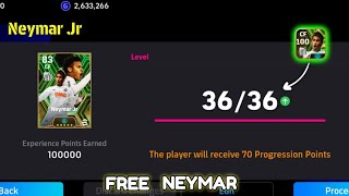 How To Upgrade Free Neymar Jr In Pes 2024  Free Epic Neymar Max Training Tutorial In Efootball 2024 [upl. by Ehav]