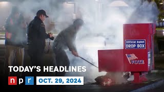 2 Ballot Drop Boxes Set On Fire In Washington Oregon  NPR News Now [upl. by Rubma]