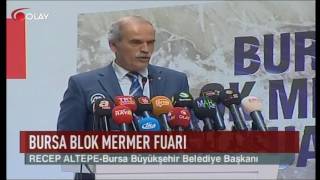 Bursa Blok Mermer Fuarı kapılarını açtı 02 11 2016 [upl. by Stone115]