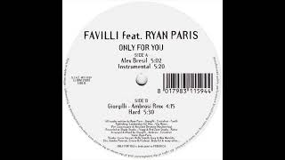 Favilli Feat Ryan Paris – Only For You  Discomagic Records – MIX 1339 1997 [upl. by Eustis653]