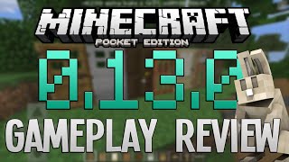 0130 GAMEPLAY amp REVIEW  Minecraft Pocket Edition  BUILD 1 [upl. by Shellie]