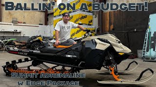 I bought a brand new SkiDoo Summit Adrenaline with Edge package Non turbo Am I crazy skidoo [upl. by Aneed586]