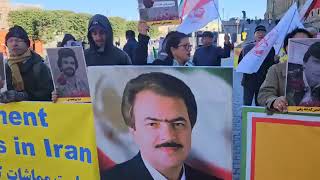 Stockholm Rally Against Mullahs Regime Crimes Demanding Release of Political Prisoners in Iran 2 [upl. by Ryun]