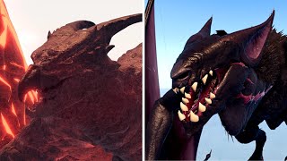 TITANUS NOUCTERA vs TITANUS RODAN best comparason kaiju Kaiju Universe OLD e RETORNO Roblox [upl. by Meekah]