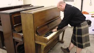 Old Upright Pianos 4 Overstrung and 2 Straight Strung Pianos By Sherwood Phoenix Pianos [upl. by Ateekahs147]