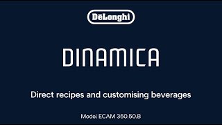 Dinamica ECAM 35050B  How to make drinks and use LatteCrema System [upl. by Aridni]