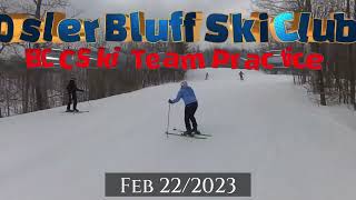 BBC Ski Team at Osler Bluff Ski Club Feb 22 2023 [upl. by Allrud]