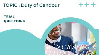 CBT 2023 FOR NURSES AND MIDWIVES DUTY OF CANDOUR EXPLANATION TRAIL QUESTIONS [upl. by Athene]