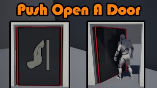 How To Open A Door With Physics  Push Open A Door  Unreal Engine 4 Tutorial [upl. by Ia404]