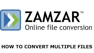 How to convert multiple files with Zamzar [upl. by Lubet788]