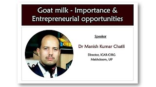 Goat milk  Importance amp Entrepreneurial Opportunities Sheepfarming Goatfarming [upl. by Gilder]