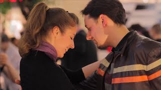 Argentine tango flash mob  Budapest with bandoneon amp dancing [upl. by Aihsemat]